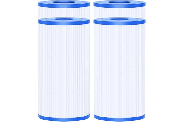 AQUALTRA Pool Filters Type A or C Replacement Compatible with 29000E/59900E, Easy Set Pool Filters, 8" x 4 1/4" Above Ground