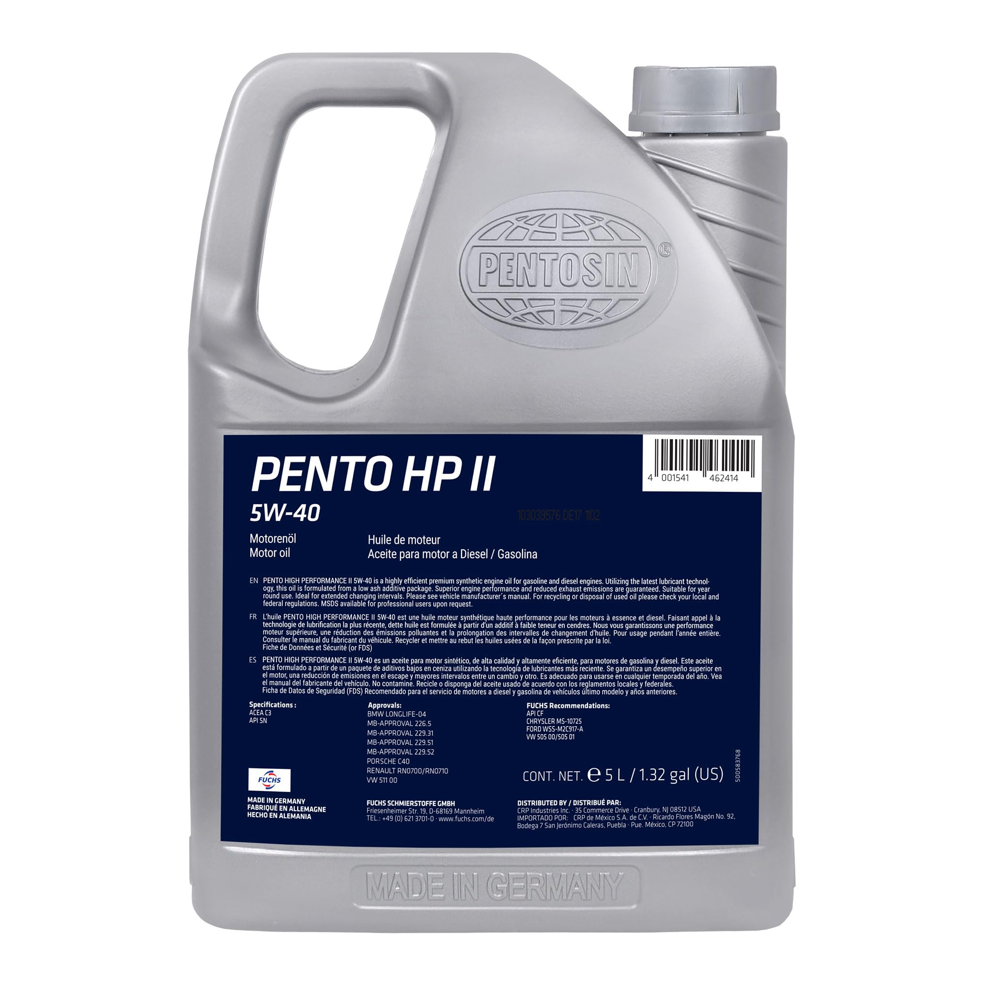 Mua Pentosin 8042206 Pento High Performance II 5W-40 Full Synthetic ...