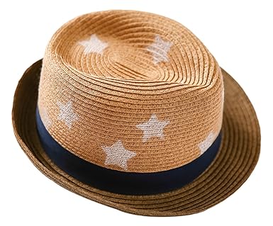 Lukis Strohhut mit Band Kinder Sonnenhut Sommer Strandhut