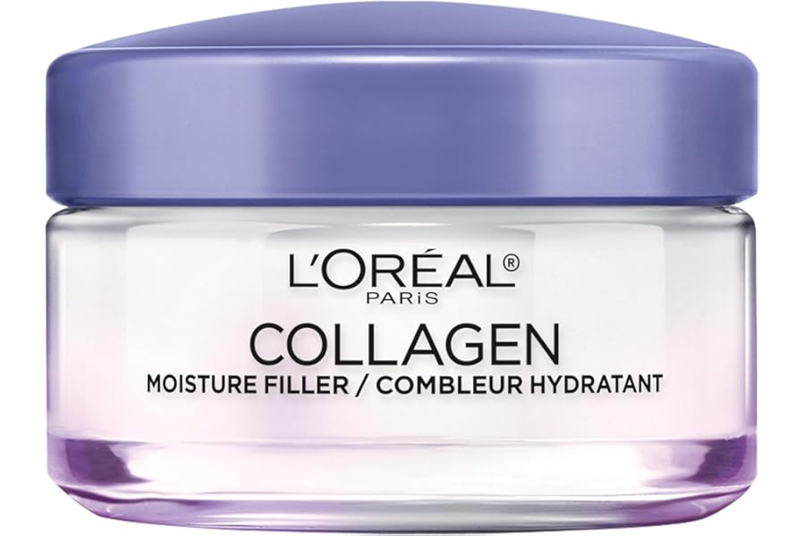 L’Oreal Paris Collagen Daily Face Moisturizer, Anti Aging Face Cream to Reduce Wrinkles and Provide Intense Hydration, 1.7 oz