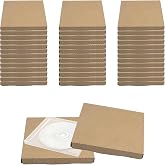 50 PCS CD Mailer Boxes, 4.96 x 5.7 x 0.47 Inch Small Single Brown Corrugated Cardboard Shipping Boxes for Mailing Shipping Storage Packaging Gifting (CD Case Not Included)