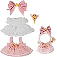 17cm Doll Clothes ,6.7 Inches Cute Doll Clothes Suitable for Dolls Accessories, Dress Up Clothes for 17cm Plush Doll(NO Doll) (Pink Princess)