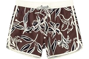 SURF CUZ Mens Swim Trunks 5" Swim Shorts Vintage Bathing Suits with Mesh Lining 80s 90s Retro Swimwear Board Shorts