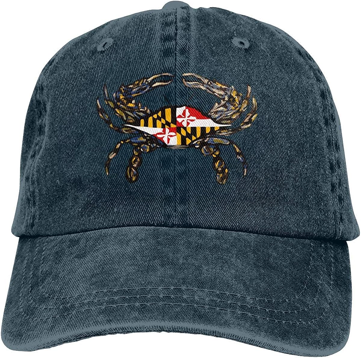 Maryland Crab Lacrosse Vintage Baseball Cap Cowboy Hats Fashionable