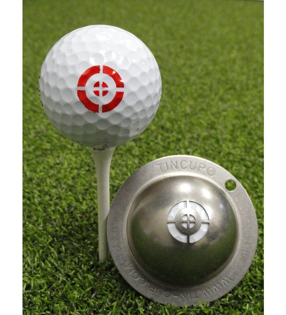 Tin-Cup Unisex Adult TAKE AIM Golf Ball Marker - Steel, One Size