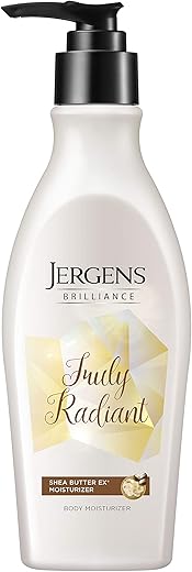 Jergens(ジャーゲンズ) 【米国売上No.1 ボディケアブランド】 ジャーゲンズ ボディローション トゥルーリーラディアント 濃厚保湿ヴェール しっとりツヤ肌 塗るだけ肌見せメイク 全肌質対応 シアバターEX※配合 ココナッツ&バニラの香り 207ml