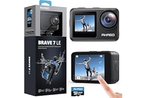 AKASO Brave 7 LE 4K60FPS 20MP WiFi Action Camera with Touch Screen EIS 2.0 Zoom Remote Control IPX7 131 Feet Waterproof Camer
