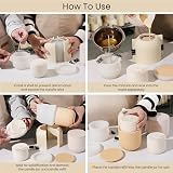 BOOWAN Nicole 9oz Round Candle Vessel Silicone Mold with Lid view 7