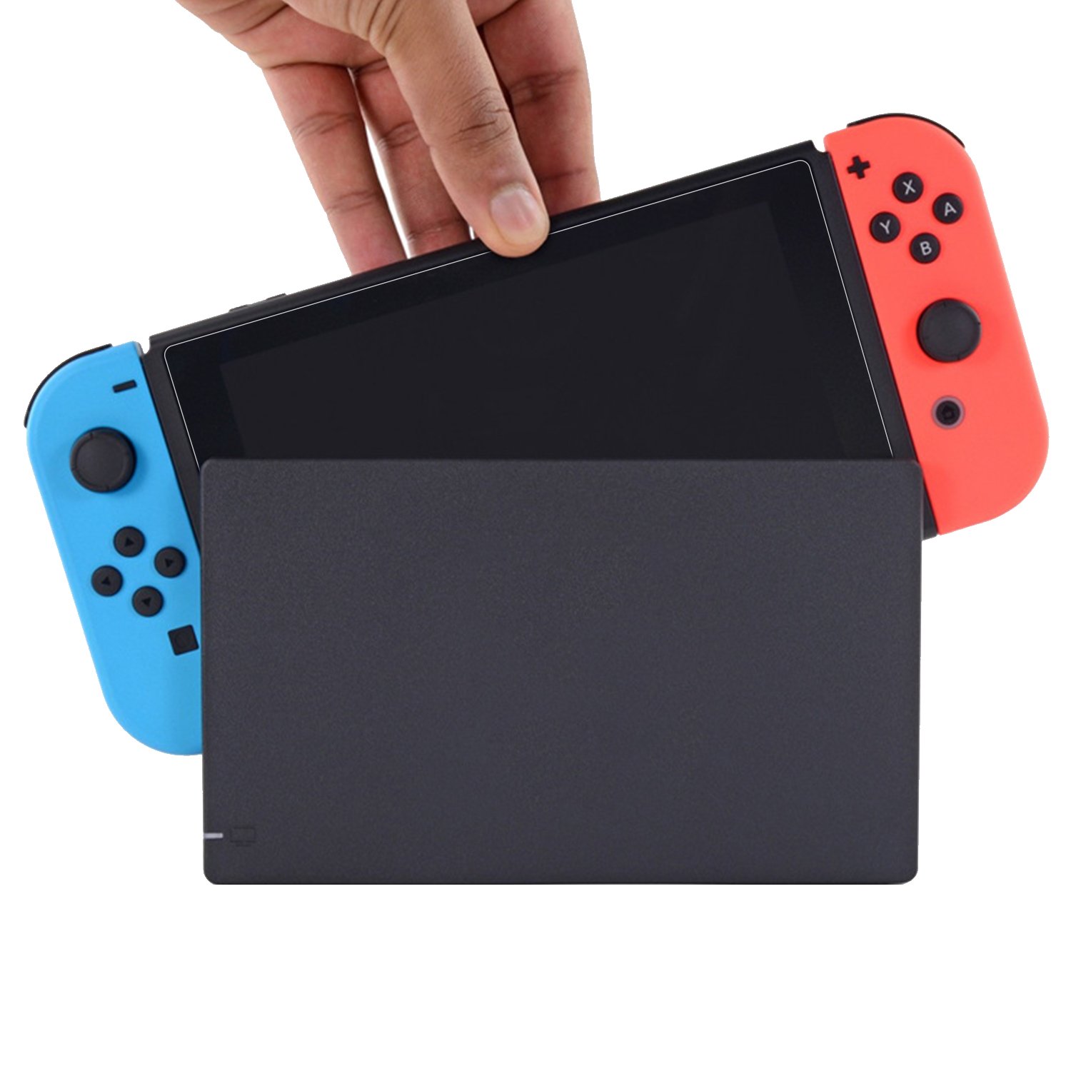 JETech Screen Protector for Nintendo Switch 2017, Tempered Glass Film, 2-Pack: Video Games