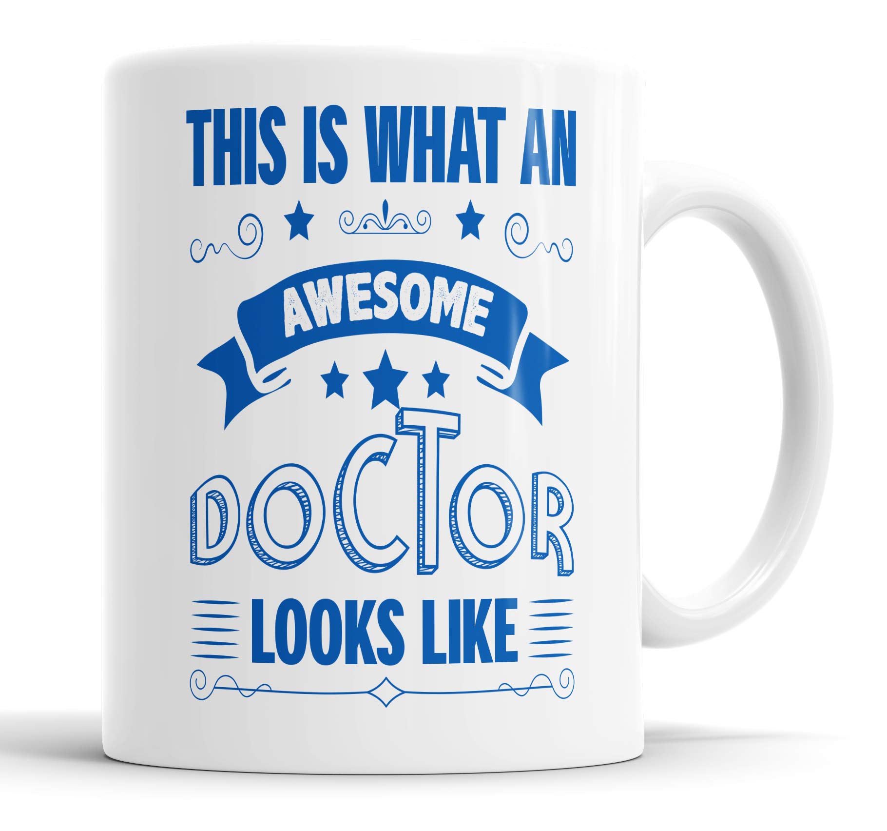 This is What an Awesome Doctor Looks Like Mug Humour, Joke, Leaving Present, Friend Gift Cup Birthday Christmas, Ceramic Mugs