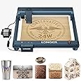 Longer B1 20W Laser Engraver, 24000mW Output Laser Cutter Machine with Auto Air Assist, Engraving Area 17.72"x17.32", DIY Laser Engraver for Wood and Metal,Engraving Speed of 36000 mm/min