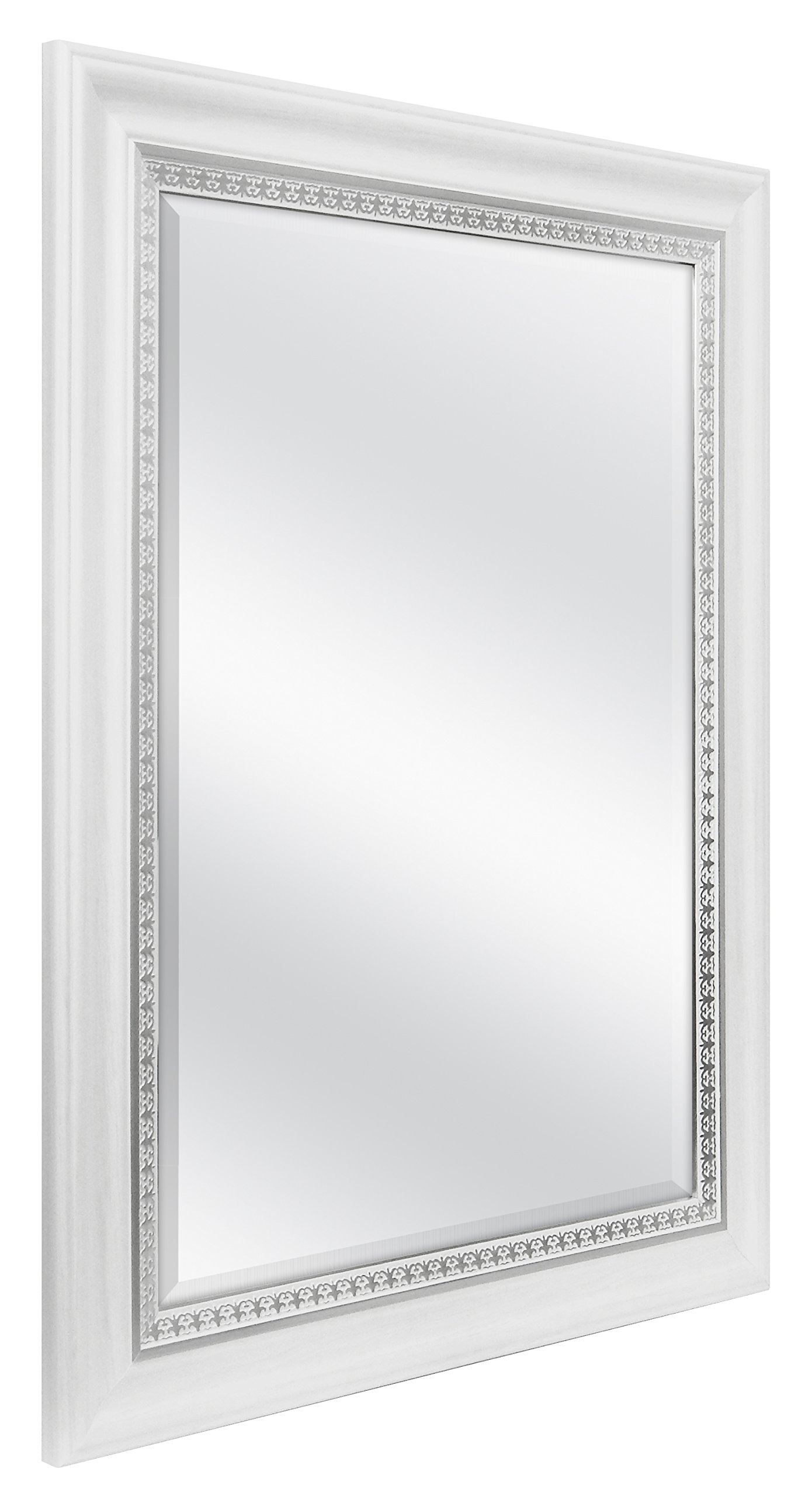 MCS 16x20 Inch Beveled Wall Mirror, 21x25 Inch Overall Size, White (83047) 44021830475 eBay