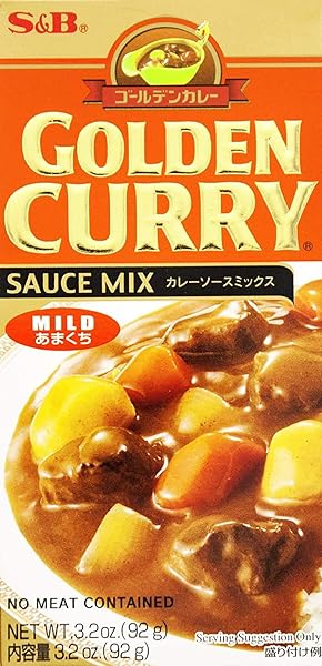 S&B, GOLDEN CURRY SAUCE MIX, MILD, 3.2 OZ
