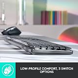 Logitech MX Mechanical Mini Wireless Keyboard QWERTY UK Grey view 3