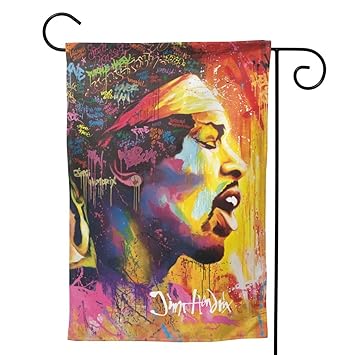 Amazon Com Jimi Hendrix Garden Flag Seasonal Garden Flag Banners
