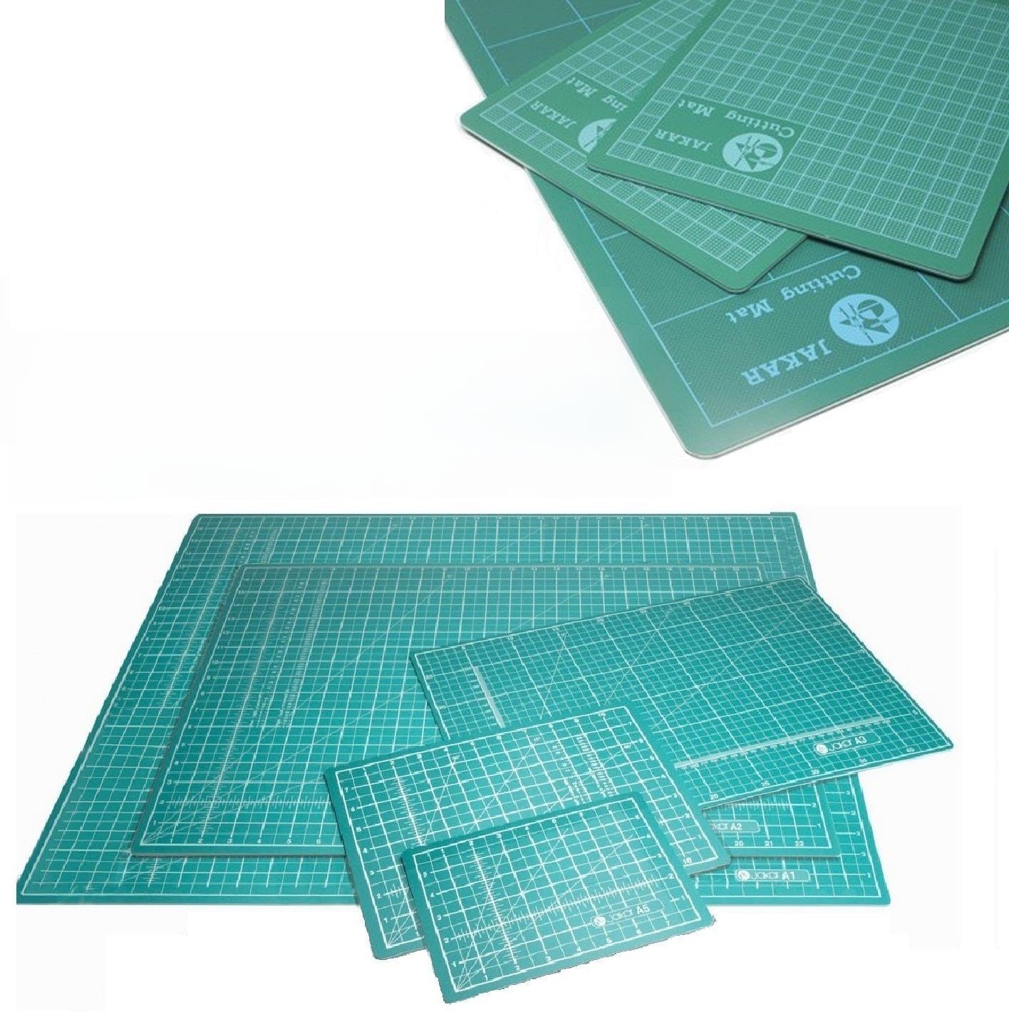 Jakar Green Self Healing Cutting Mat A2 Double Sided cm mm inch Imperial Metric Squared Quality Proffesional