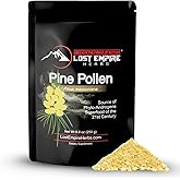 Pine Pollen Powder - Non-Irradiated, Wild Harvested, Cell Wall Cracked - Supplement Great for Men and Women for Energy, Vitality and Longevity (250 Grams)
