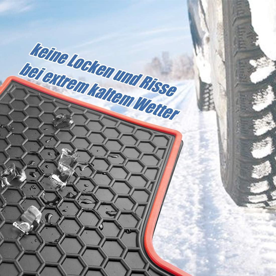 OREALTECH All Weather Waterproof Black Rear Trunk Protection Boot Mat Heavy Duty Cargo Tray Liner Car Storage Pad Carpet Latex for Jeep Wrangler JL 2018 2019 - Image 5