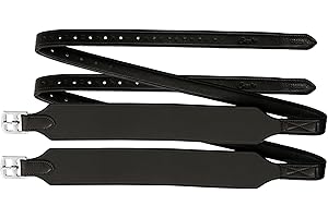 Exion Wide Stability Stirrup Leathers for English Saddles | Premium Cowhide Leather | Enhanced Leg Stability & Comfort | Size