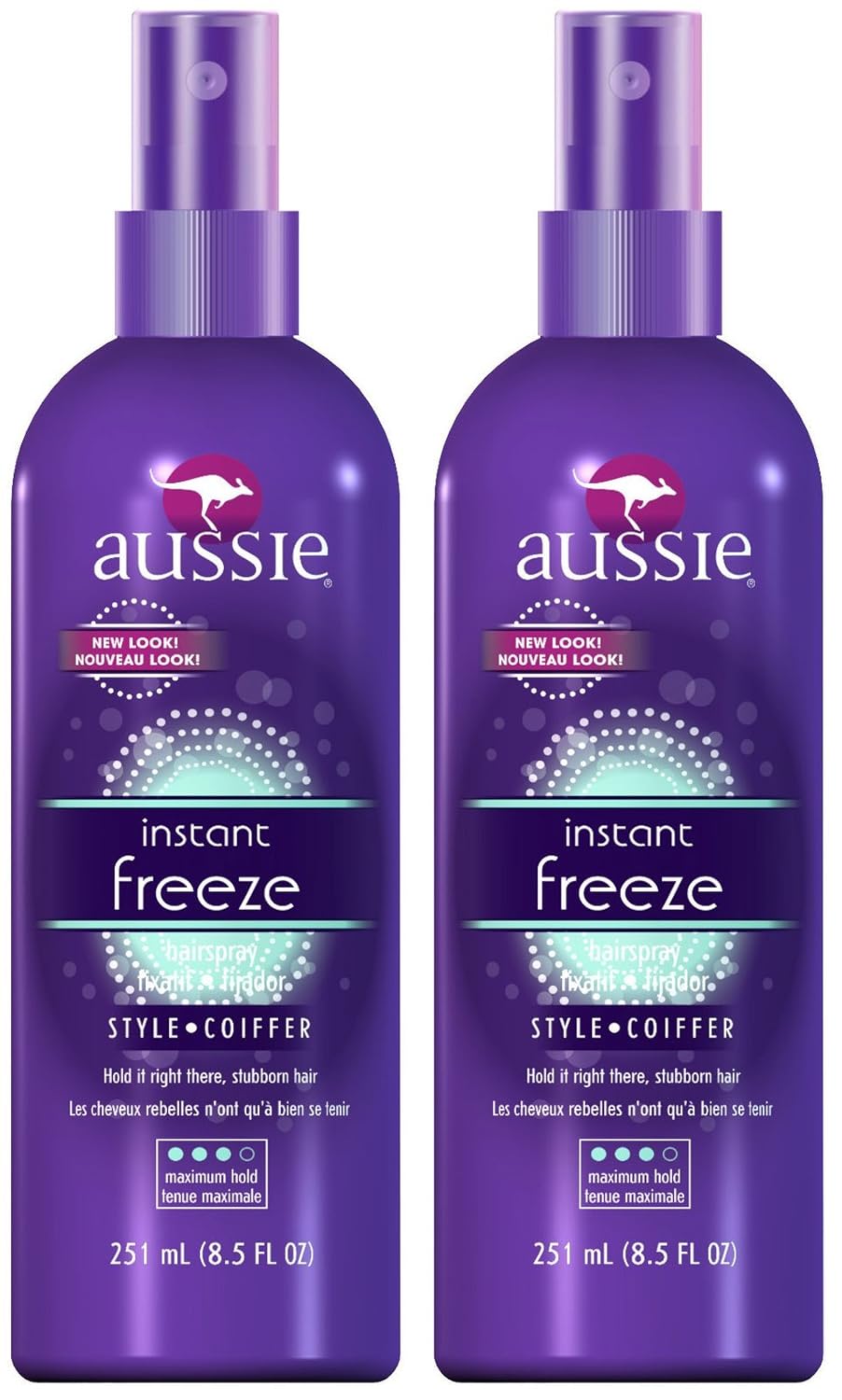 Aussie Instant Freeze Hair Spray, 8.5 oz, 2 pk Beauty