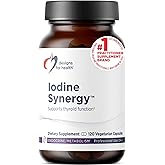 Designs for Health Iodine with Selenium - Iodine Synergy, 10mg Potassium Iodide + 40mcg Selenium (Selenomethionine) Supplement for Thyroid Support - Non-GMO + Gluten-Free (120 Capsules)
