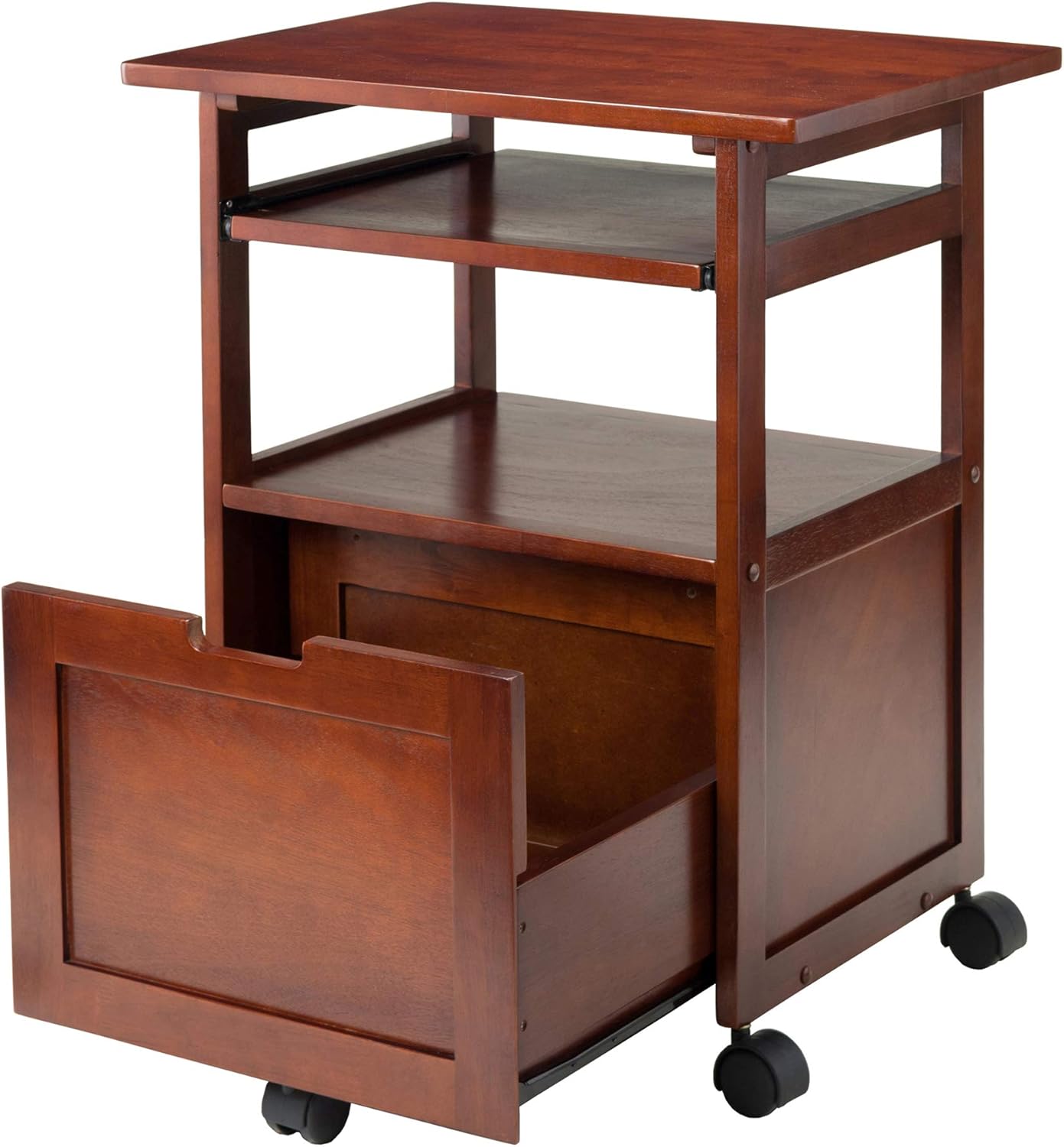 Winsome Piper Home Office, Walnut: Furniture & Decor