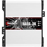 Taramps BASS 3k 1 Ohm 1 Channel Mosfet Amplifier 3000 Watts RMS, Monoblock, Subsonic Filter, Low Pass Crossover, Bass Boost, RCA, Class D, Car Audio System, Great for Subwoofers, Max Power