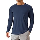 KINSWT Men's Sun Protection Shirts UPF 50+ Long Sleeve Swim Shirts UV SPF Quick Dry Lightweight Rash Guard