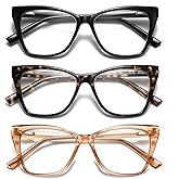 PUBOWT Oversized Reading Glasses Women Cat Eye Style Blue Light Computer Reader Designer Fashion Spring Hinge Eyewear PT2005