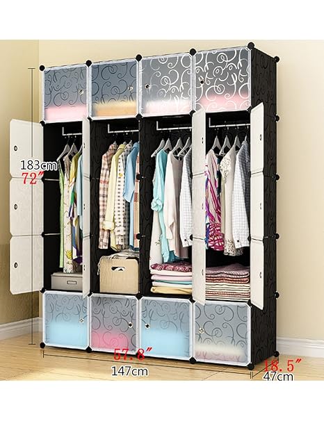 Kemei Simple Wardrobe Assembly Closet Shelves Storage Cube
