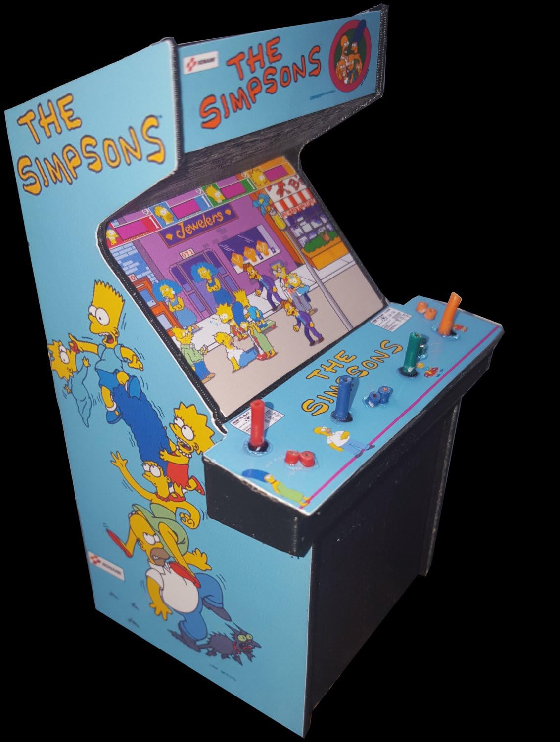 The Simpsons 4 Player Mini Arcade Cabinet Collectible 5.4 Inch Display (NOT A MACHINE)