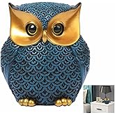 iStarcas Owl Decor Home Décor Accents, Owl Gifts for Women and Owl Lovers, Owl Figurine, Owl Ornaments, Cute Owl Statue, Owl Figurines Home Decor(Blue)