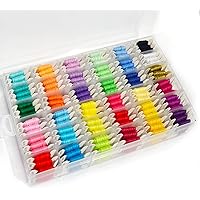 Peirich 201-Piece Embroidery Floss Kit - 110 Colors, 3-Tier Organizer Box, Needles, Scissors, DIY Craft - View #8