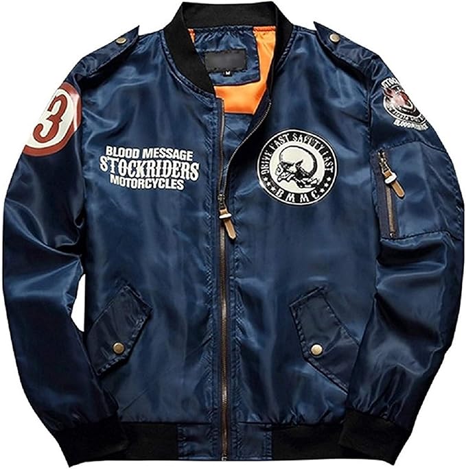 Amazon Ivy12garcia Ma 1 Ma1 ミリタリージャケット ジャケット メンズ Ma 1 エムエーワン ミリタリフライトジャケット 春 秋 2xl 日本llサイズ ネイビー コート ジャケット 通販