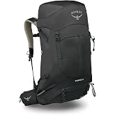 Osprey Stratos 36L Men's Hiking Backpack, Black OS | daypack, travel daypack, camping pack, waterproof raincover, rain cover included, waterproof storage, dry bag, Black color