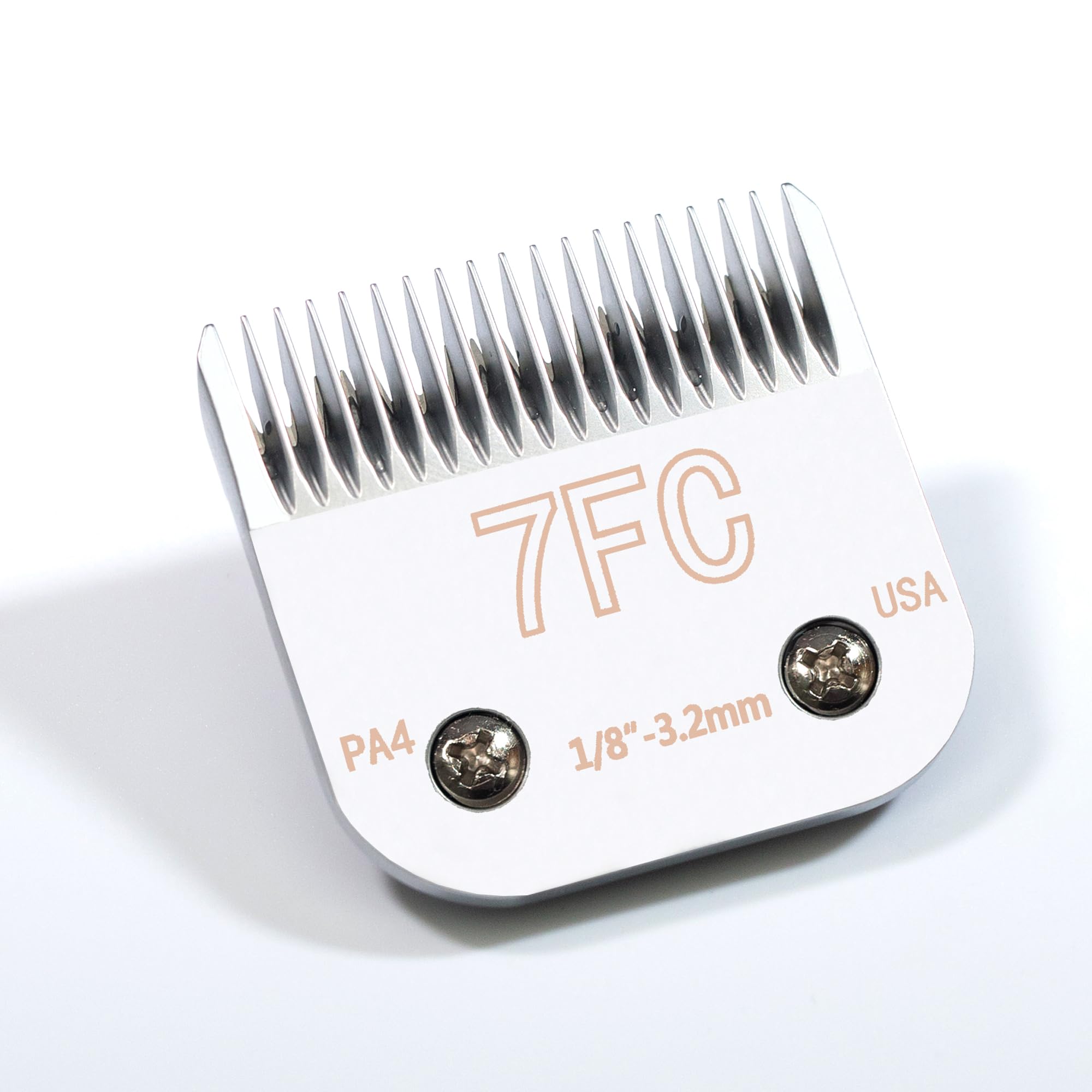 OwnLifeYF Steel Detachable Pet Clipper Blade 7F 3.2mm 1/8'' Compatible with Most Andis, Oster, Wahl, Conair, A5 Dog Grooming Clippers, Made Using Japanese High Carbon Steel