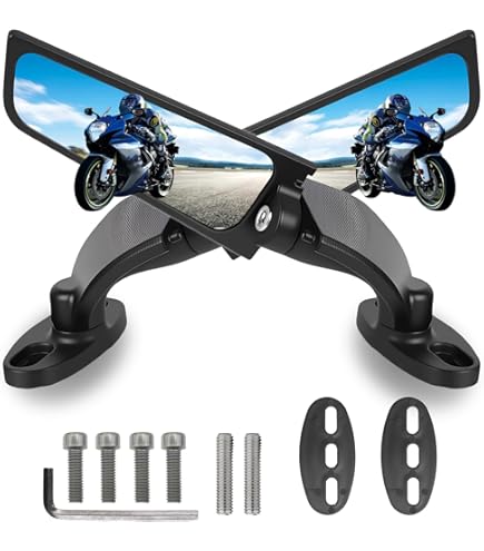 Amazon.com: TYJPBUSA Motorcycle Rearview Mirrors for for ZX14R for