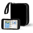 Linkinbot 2-Pocket Trading Card Binder for TCG cards, Hold 80 Cards with 40 removable sleeves, One Card Size Collectible Trading Card Albums (BLACK)
