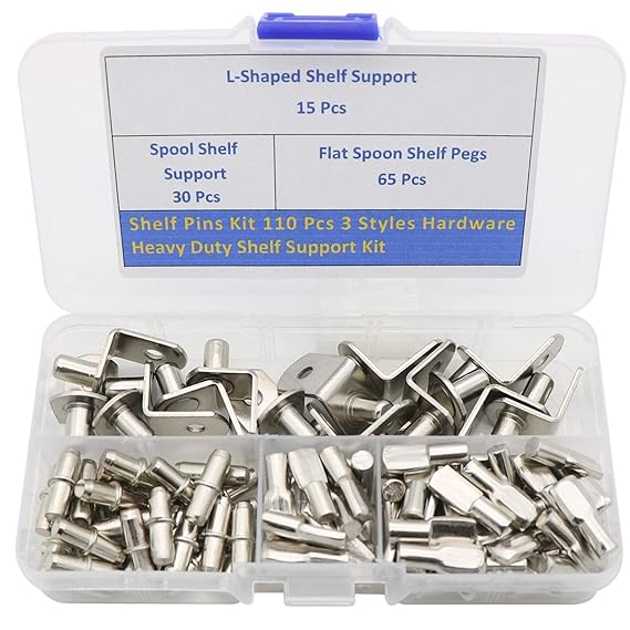 Buy Shelf Pins Kit 110Pcs 3 Styles Hardware Heavy Duty Shelf Support
