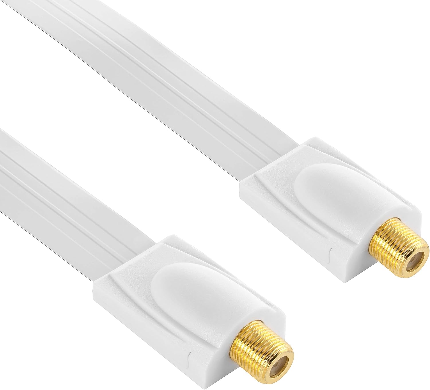 POPPSTAR 2x 28cm SAT Window Feedthrough (0.2 mm window feedthrough SAT cable very flat), Coupling (F-connector) - Image 3