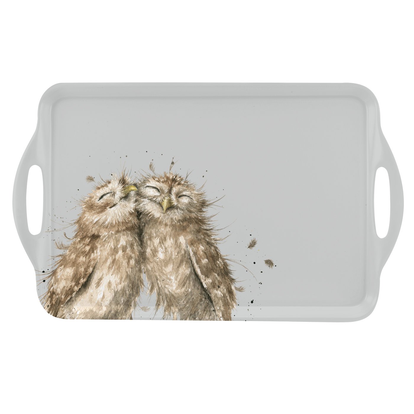 Portmeirion Wrendale Large Handled Tray (Owl), Multi Coloured