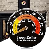 JossaColar Wood Stove Thermometer Magnetic Pipe