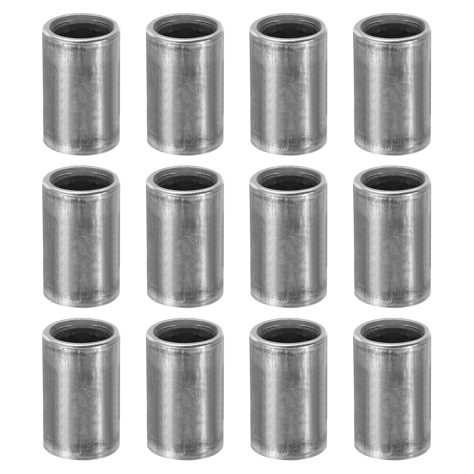 PATIKIL M8 Steel Spacers, 24 Pcs Metal Spacers Steel 8mm ID x 12mm OD x 20mm L Carbon Steel Spacer Screw Standoff Round for 5/16in or M8 Screw Bolts