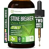 ECOLINIA Stone Breaker Chanca Piedra Extract Drops, Natural Kidney Stone & Gallstone Dissolver, Detox Cleanse Support, Herbal Supplement w/Horsetail Gravel Root and More. 2 oz