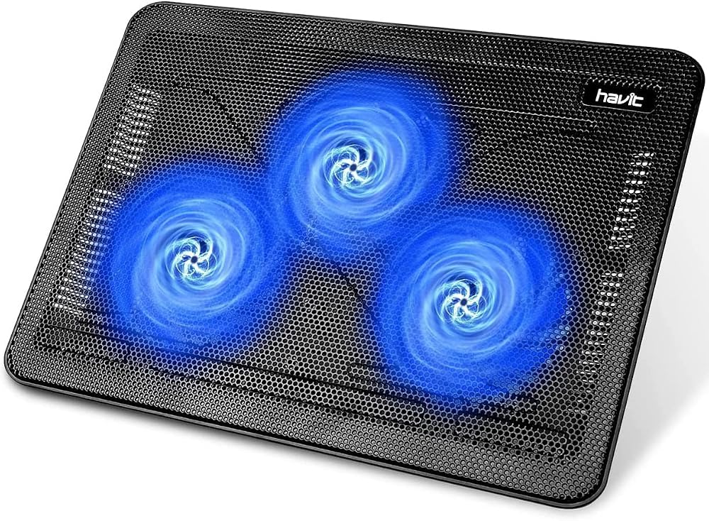 havit HV-F2056 Cooling Pad 12-17 inch Laptop Cooler 3 Ultra Quiet Fans