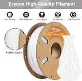 ERYONE PETG Filament 1.75mm 2x1kg White 0.03mm Accuracy Clog-Free view 3