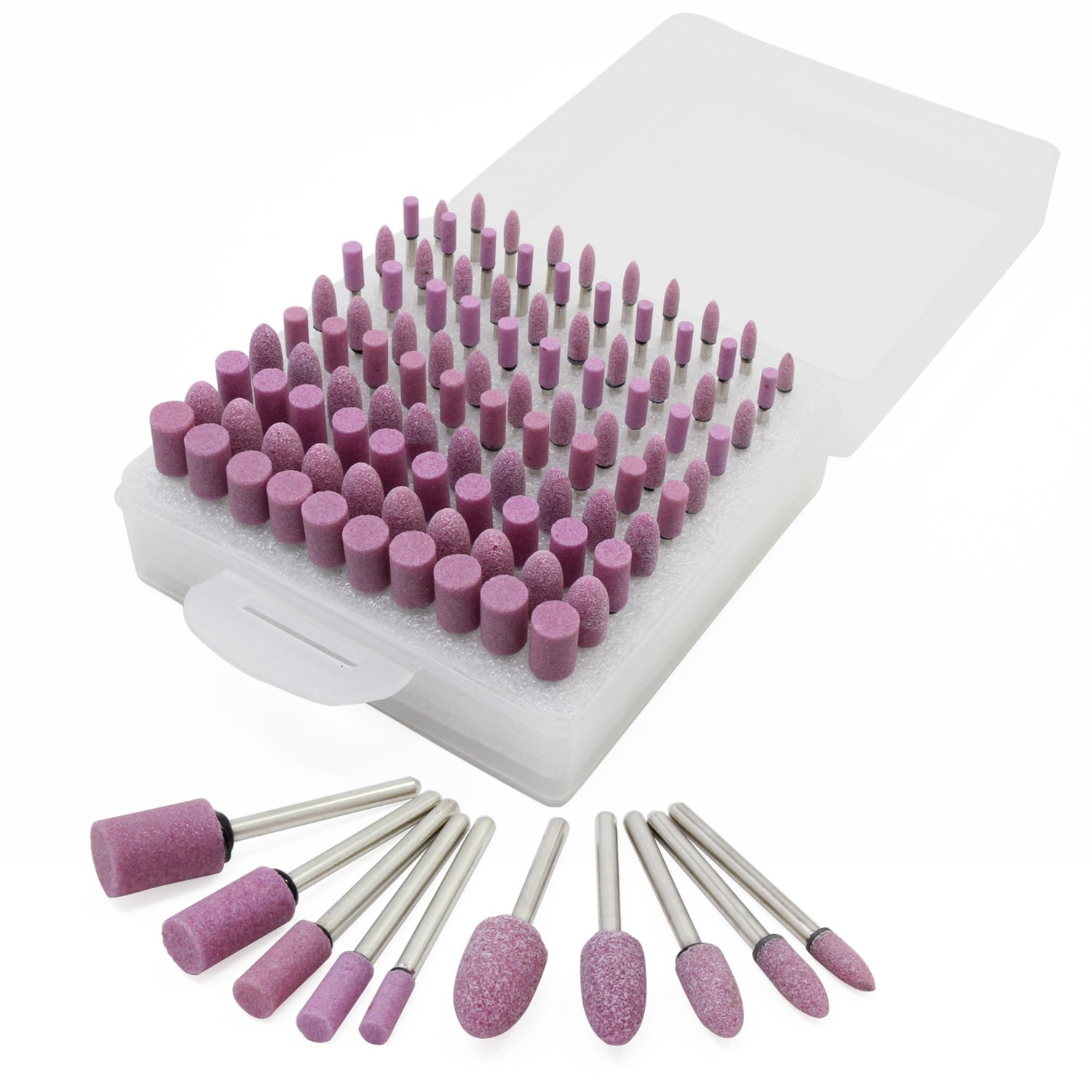 HSeaMall Abrasive Stone Mandrel Mounted Polishing Head Multifunctional Grinding Buffing Point