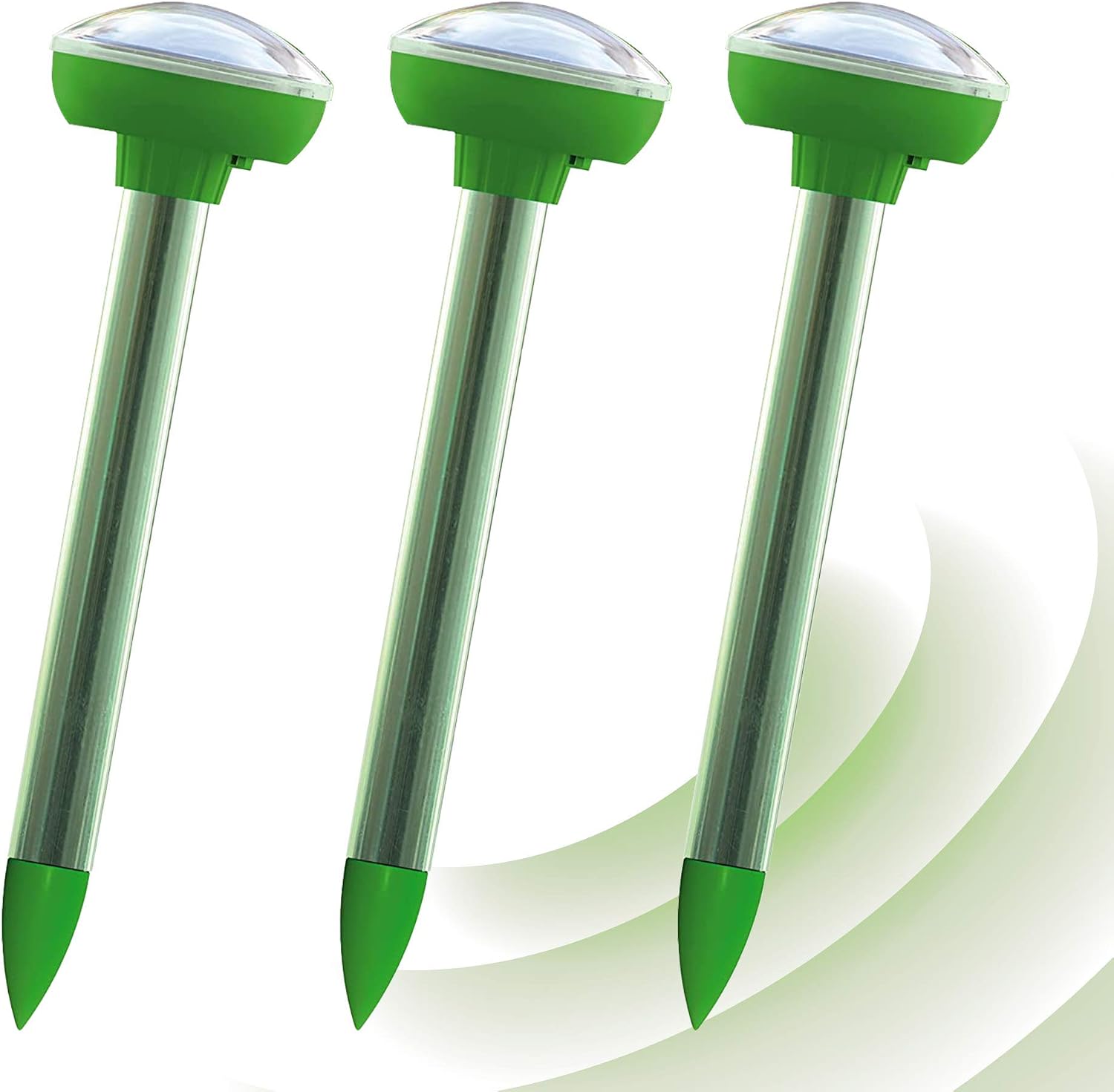 ISOTRONIC® Solar Mole Scarer, Effective Vibrasonic Deterrent against Mole, Mouse, Rat, Ant, Vole, Snake