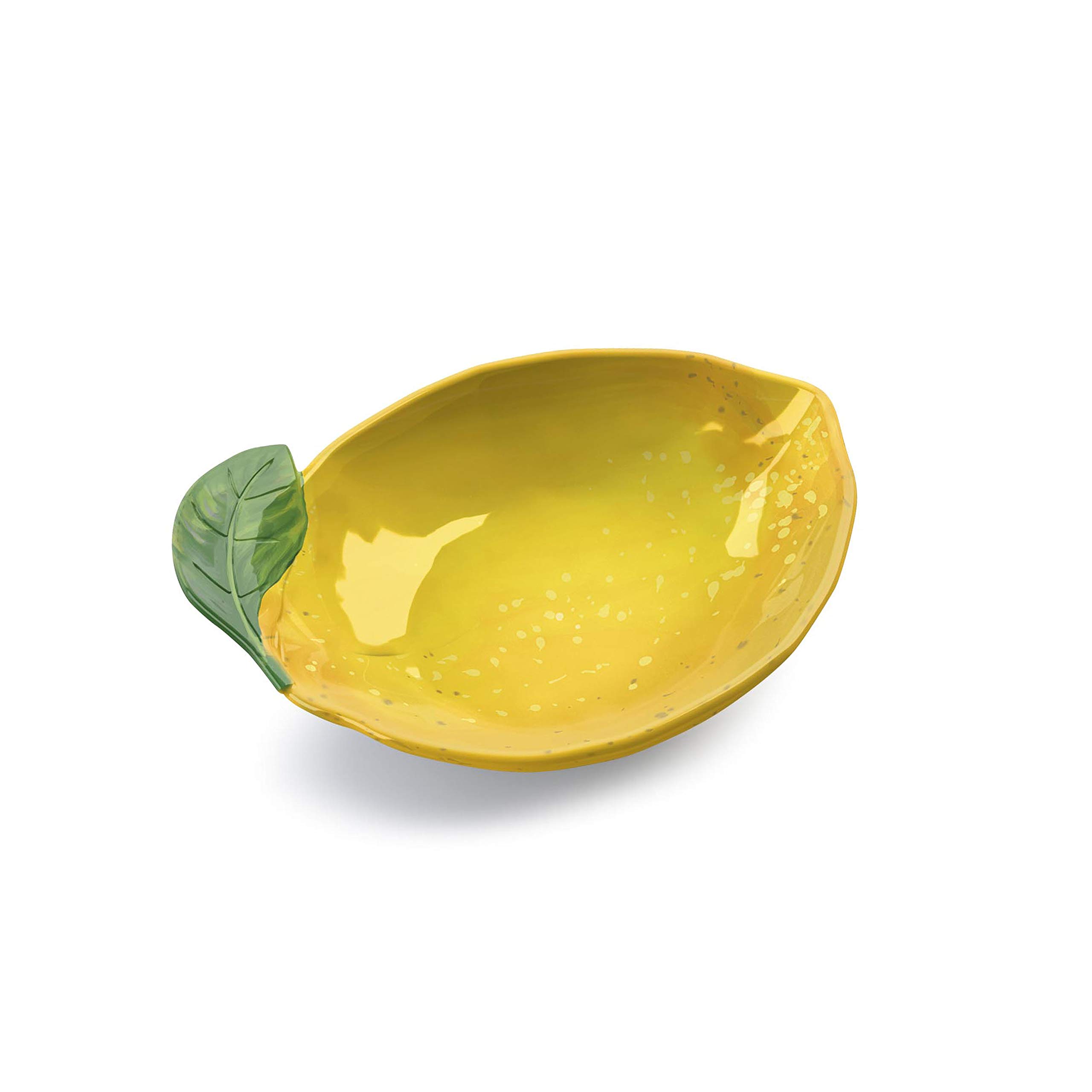 Auntie Morags Lemon Fresh Figural Small Serving Bowl Melamine/Plastic - for Crisps, Nuts & Nibbles