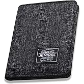 Men's Vertical Card Case, Trendy Fashion Money Clip, 8 Card Positions, Short Wallet, Minimalist Card Case (Black)